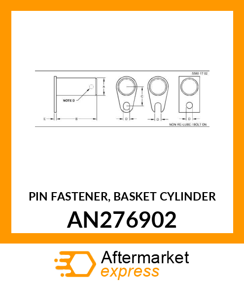 PIN FASTENER, BASKET CYLINDER AN276902