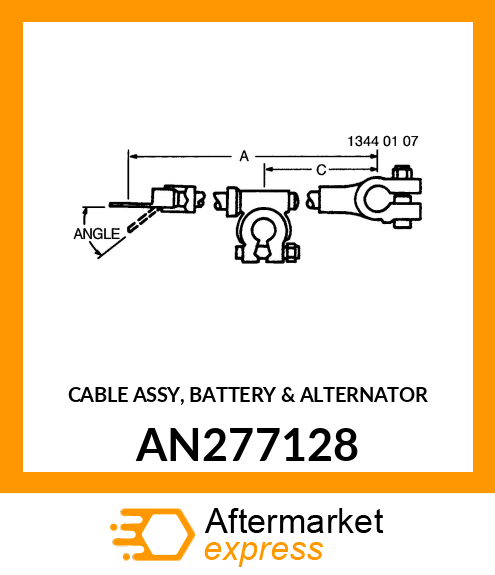 CABLE ASSY, BATTERY amp; ALTERNATOR AN277128