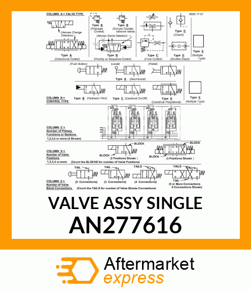 VALVE ASSY SINGLE AN277616