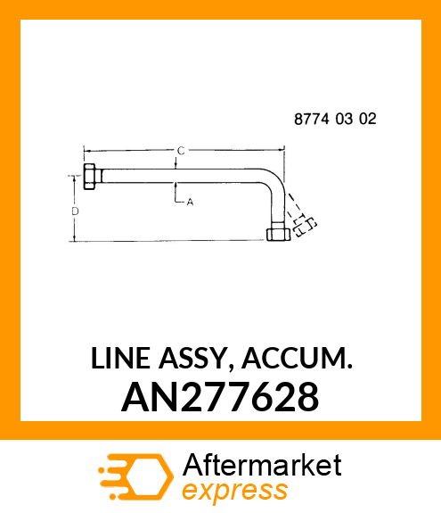 LINE ASSY, ACCUM. AN277628