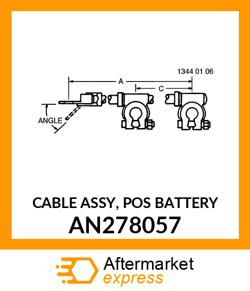 CABLE ASSY, POS BATTERY AN278057