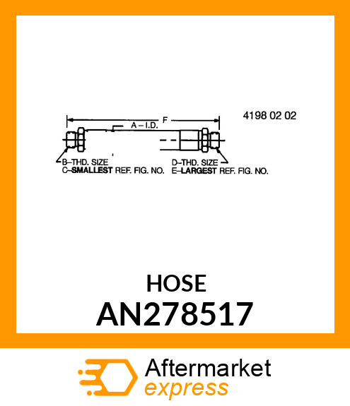 HOSE, FILTER AN278517