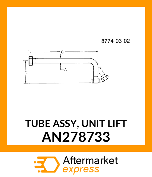 TUBE ASSY, UNIT LIFT AN278733