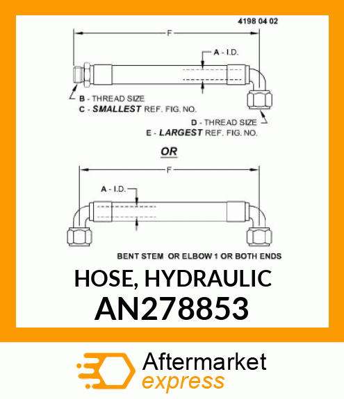 HOSE, HYDRAULIC AN278853