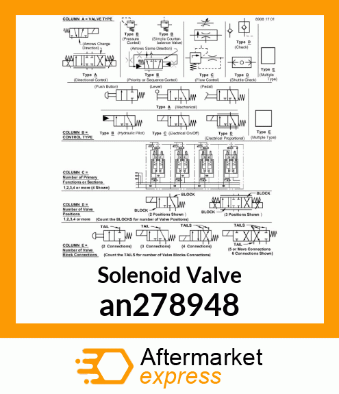 SOLENOID VALVE, VALVE ASSY, CHASSIS an278948