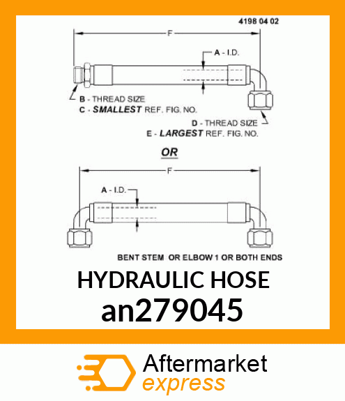 HYDRAULIC HOSE an279045