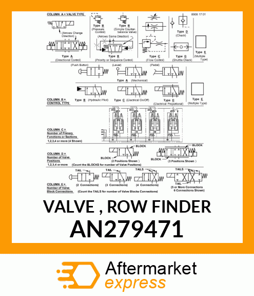 VALVE , ROW FINDER AN279471