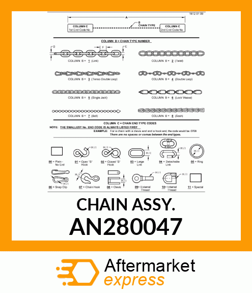 CHAIN ASSY. AN280047