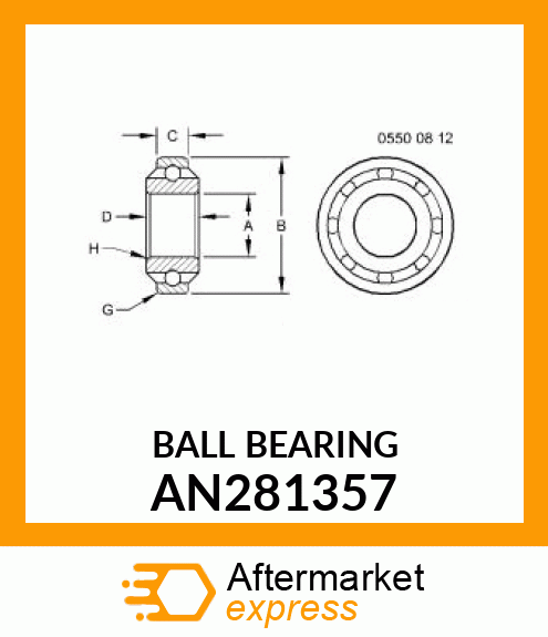 BEARING BALL AN281357