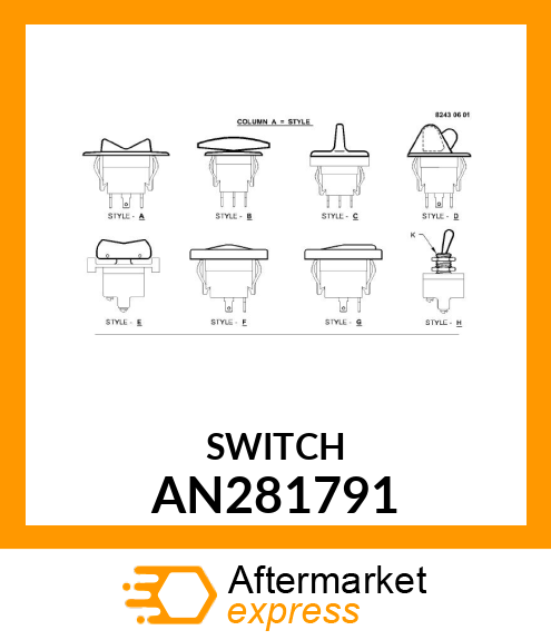 SWITCH, MOMENTARY AN281791