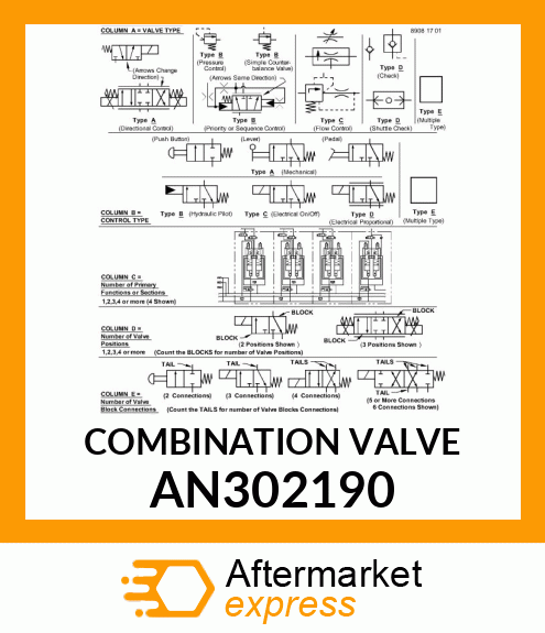 COMBINATION VALVE AN302190