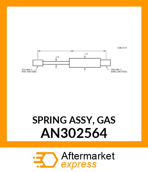 SPRING ASSY, GAS AN302564