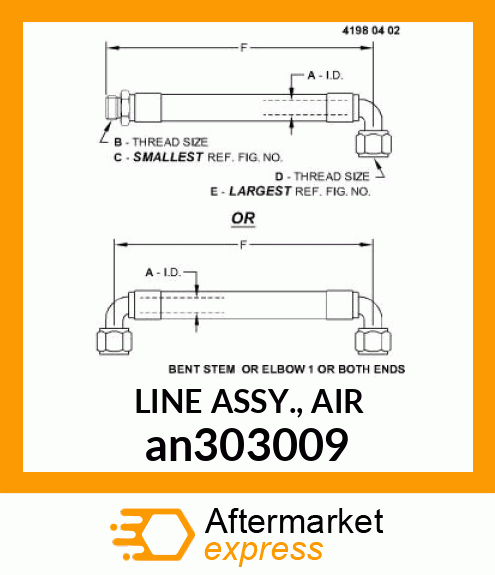 LINE ASSY., AIR an303009