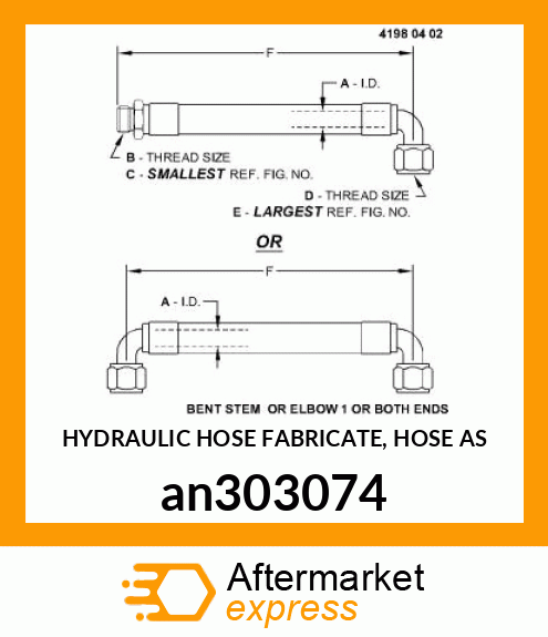 HYDRAULIC HOSE an303074