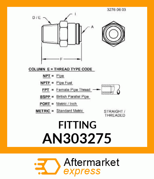 FITTING AN303275