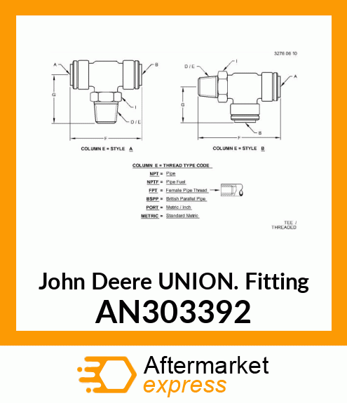 FITTING AN303392