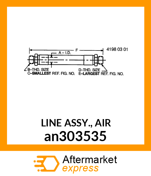 LINE ASSY., AIR an303535