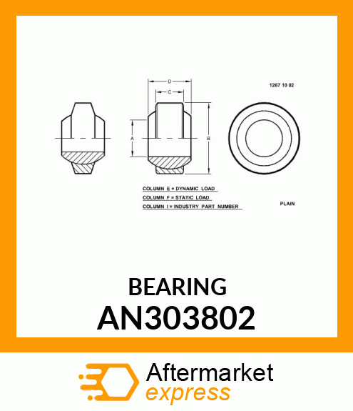 Aligning Bushing AN303802