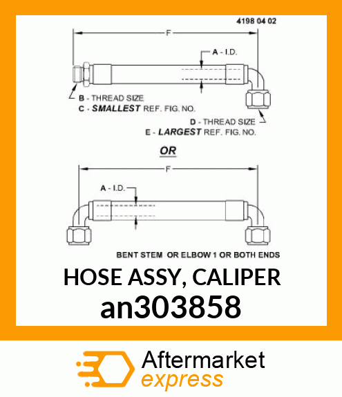 HOSE ASSY, CALIPER an303858