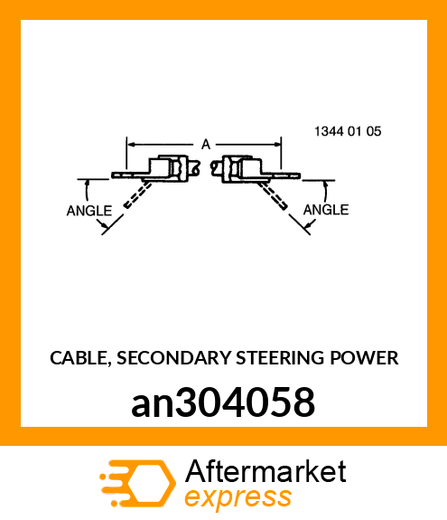 CABLE, SECONDARY STEERING POWER an304058