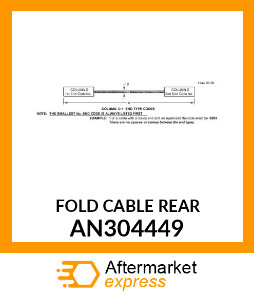 FOLD CABLE AN304449
