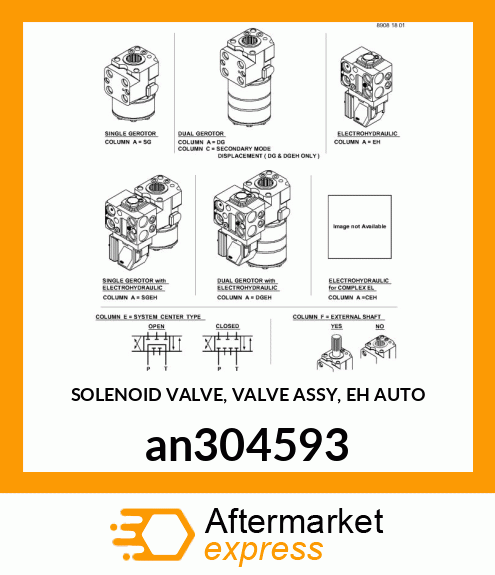 SOLENOID VALVE, VALVE ASSY, EH AUTO an304593