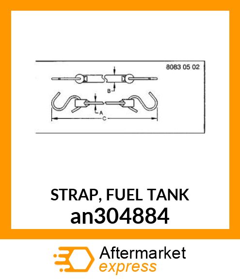 STRAP, FUEL TANK an304884