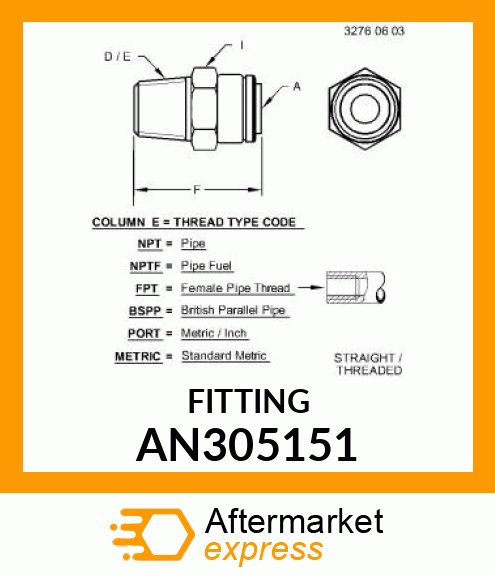 FITTING AN305151