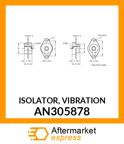 ISOLATOR, VIBRATION AN305878