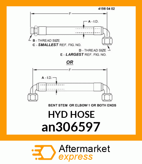 HOSE ASSY, REAR SHIFT LEFT an306597