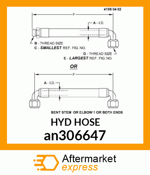 HYDRAULIC HOSE an306647