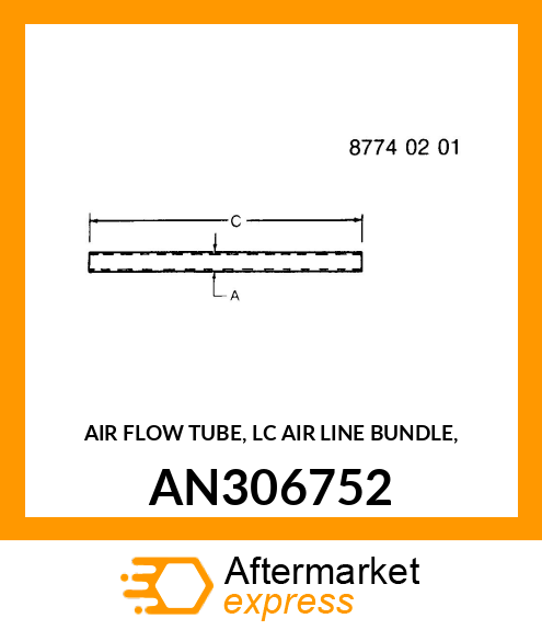 AIR FLOW TUBE, LC AIR LINE BUNDLE, AN306752