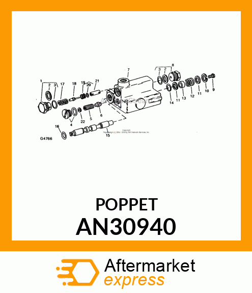 POPPET ASSEMBLY AN30940