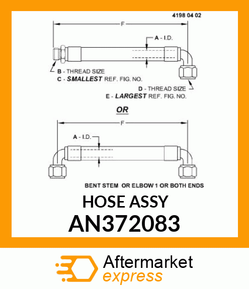 HOSE ASSY AN372083