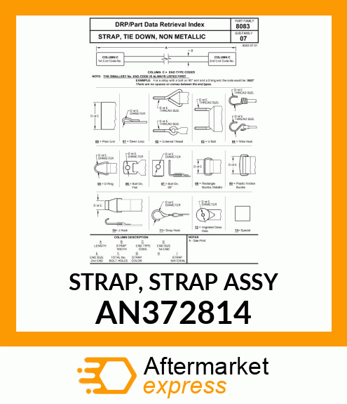 STRAP, STRAP ASSY AN372814