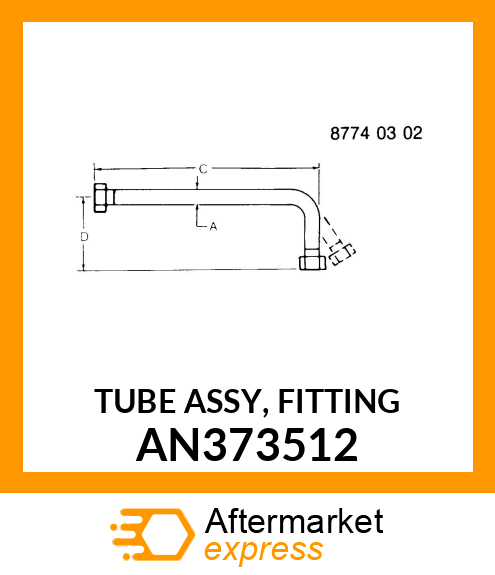 TUBE ASSY, FITTING AN373512