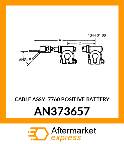 CABLE ASSY, 7760 POSITIVE BATTERY AN373657