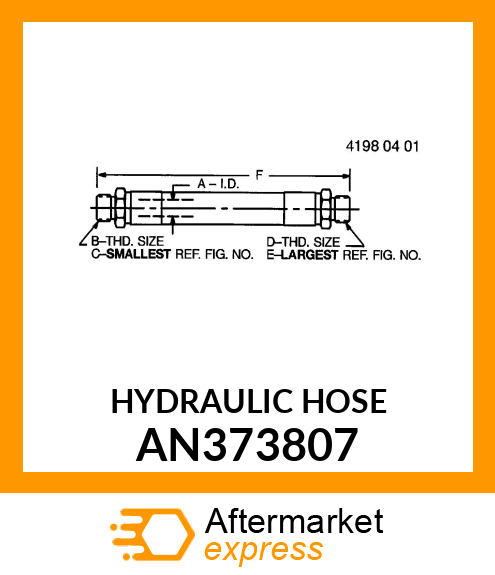 HYDRAULIC HOSE AN373807