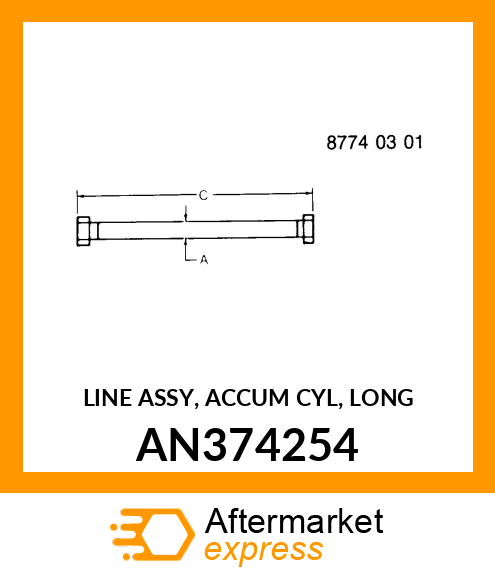 LINE ASSY, ACCUM CYL, LONG AN374254