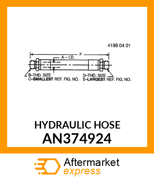 HYDRAULIC HOSE AN374924