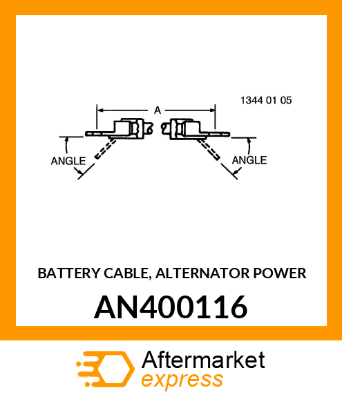 BATTERY CABLE, ALTERNATOR POWER AN400116