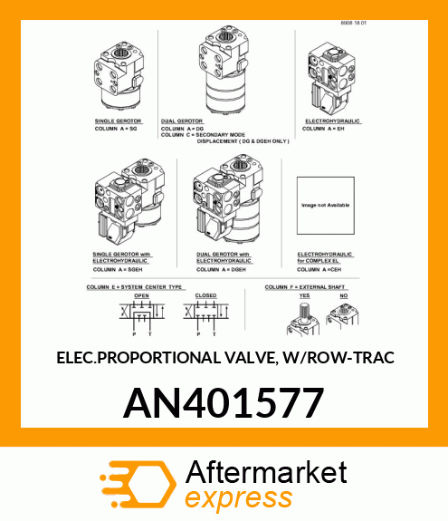 ELEC.PROPORTIONAL VALVE, W/ROW AN401577