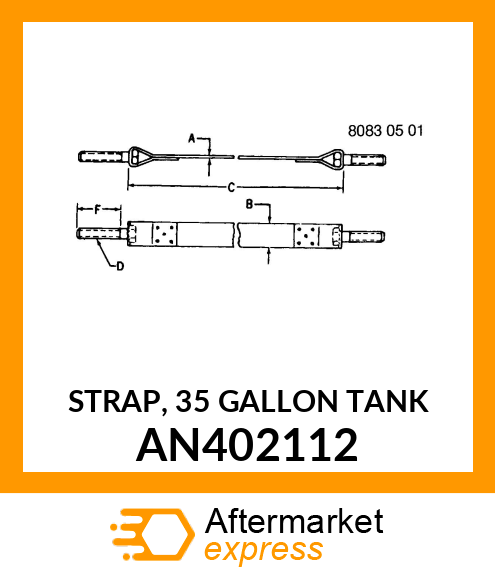 STRAP, 35 GALLON TANK AN402112