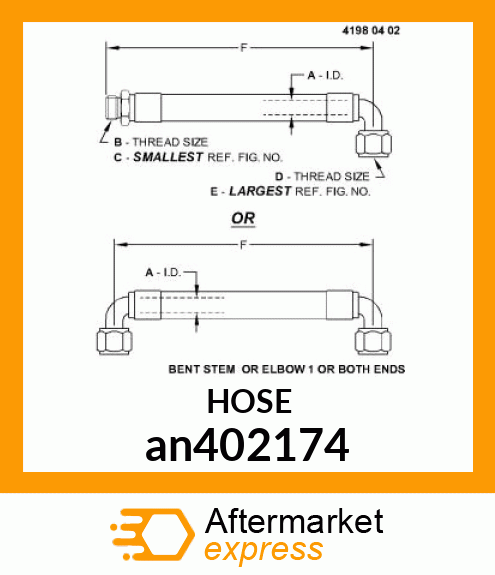 HYDRAULIC HOSE an402174