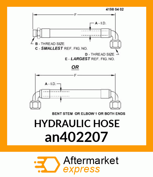 HYDRAULIC HOSE an402207