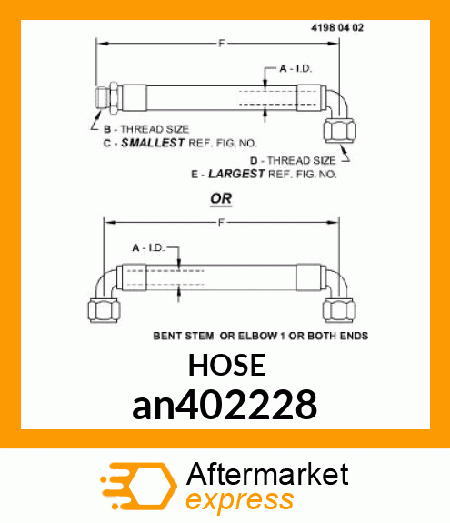 HYDRAULIC HOSE an402228