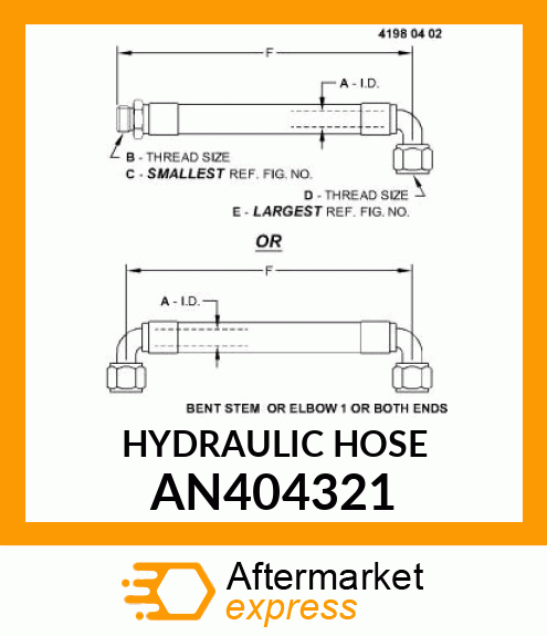 HYDRAULIC HOSE AN404321