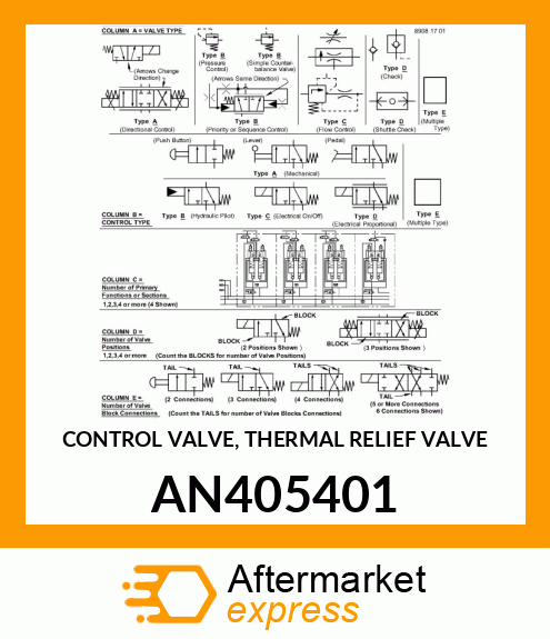 CONTROL VALVE, THERMAL RELIEF VALVE AN405401