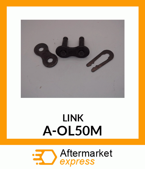 Chain Link - OFFSET LINK W/ COTTER PIN, METRIC A-OL50M