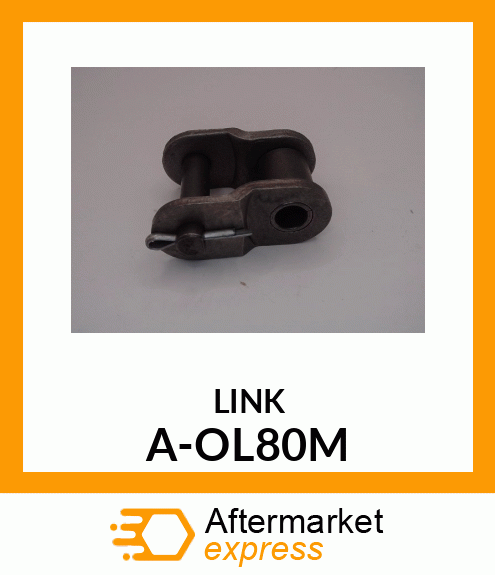 Chain Link - OFFSET LINK W/ COTTER PIN, METRIC A-OL80M